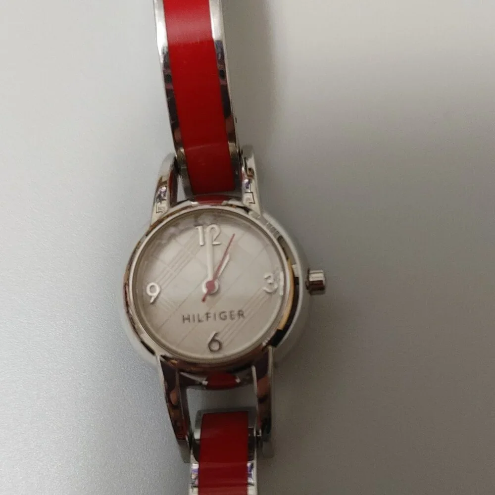 HTF Tommy Hilfiger red bracelet watch